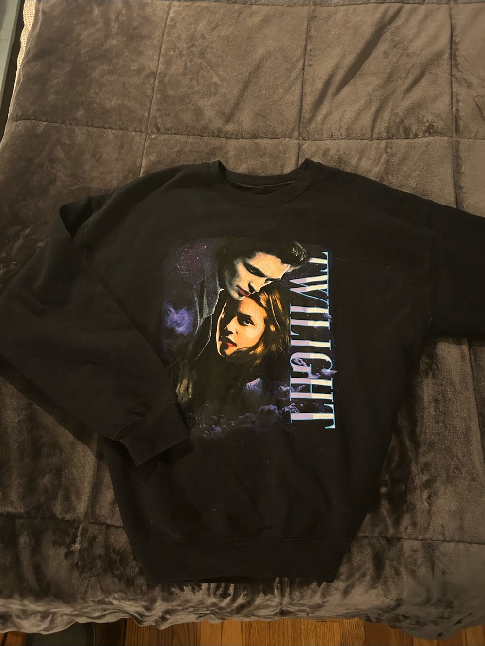 Twilight Graphic Crewneck Sweatshirt - Black